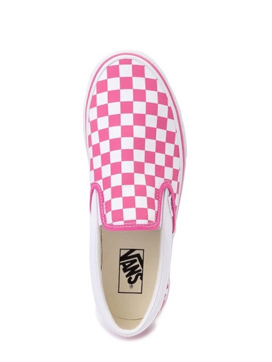 Vans Shoes - Vans Pink & White Checkerboard Slip-On Sneakers